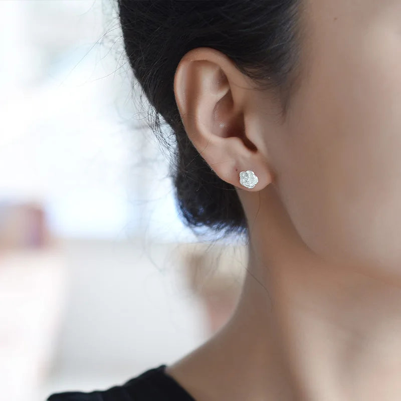 Pretty rose Flower stud Earrings