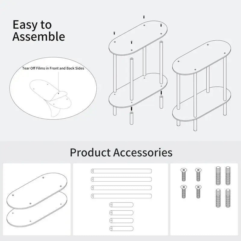 Transparent Acrylic Storage Cabinet Table