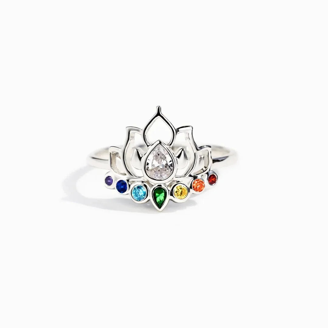 Sterling Silver Vintage Lotus Flower Ring