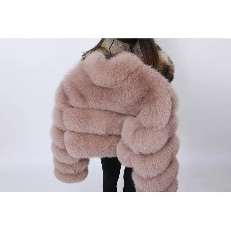 Fur Coat Natural Fox Fur Winter Coats Short
