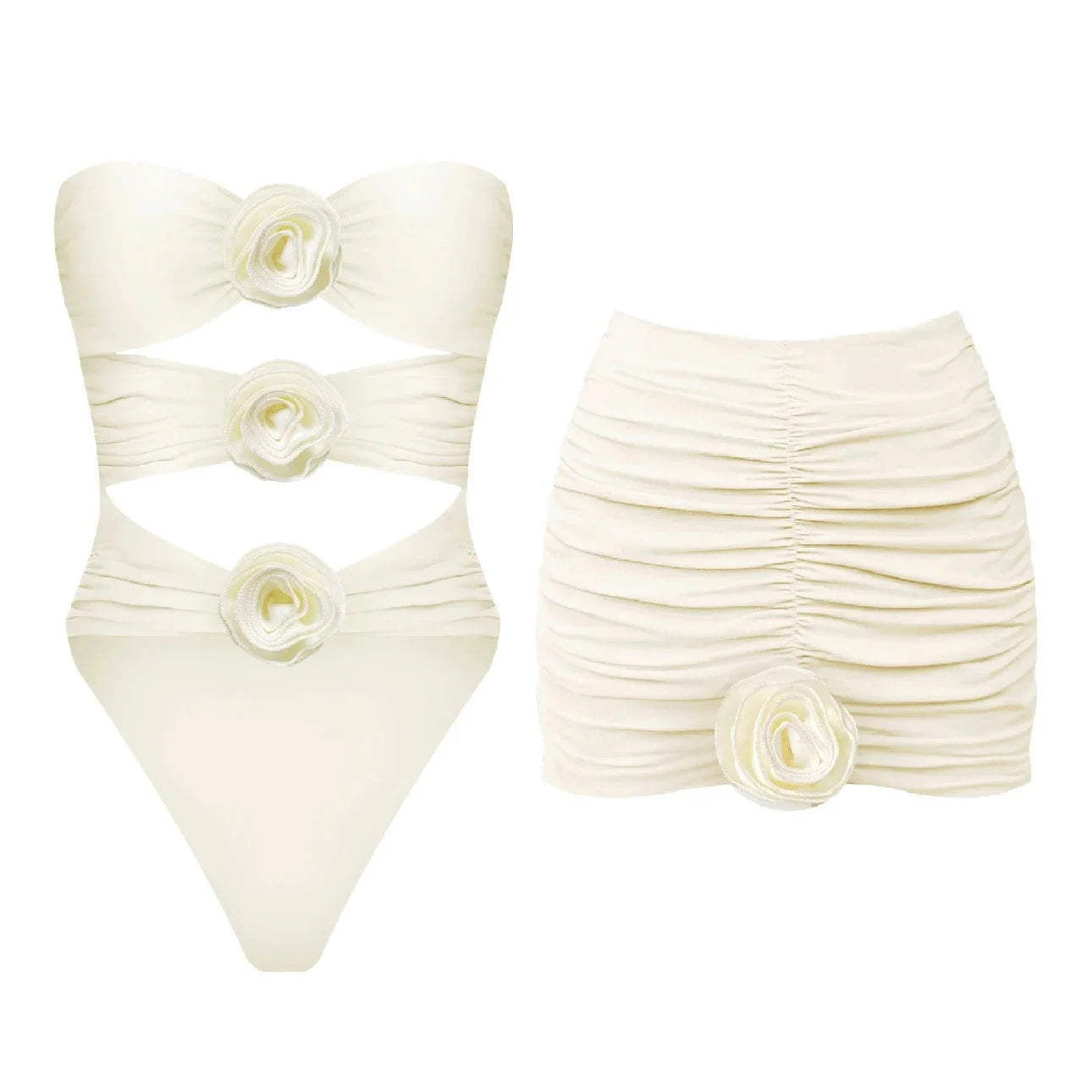 Two Piece Swimsuit Beach Skirt