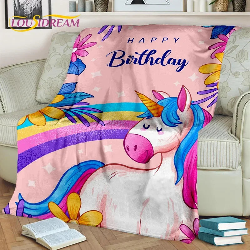 Unicorn Soft Throw Blanket