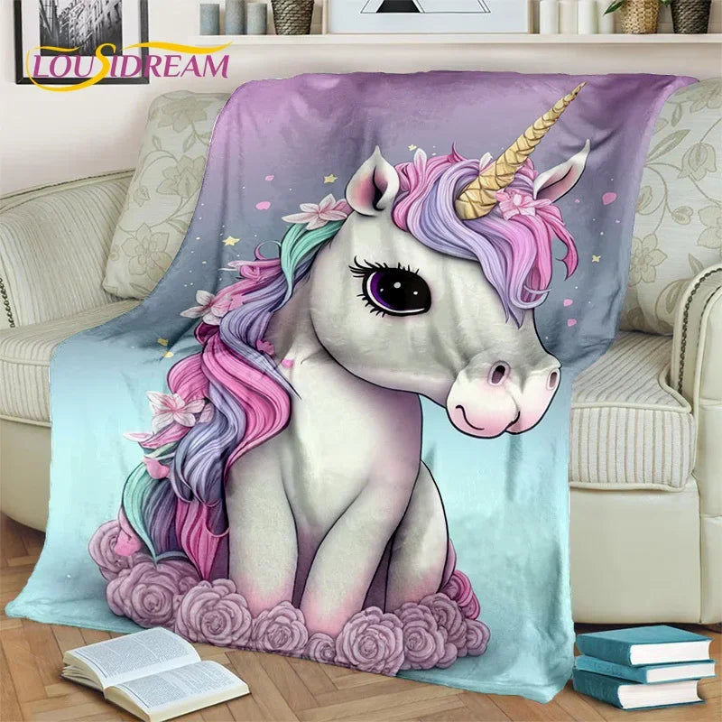 Unicorn Soft Throw Blanket