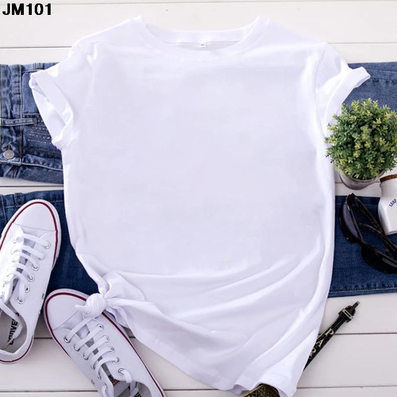 White T Shirt Top Casual T-shirt