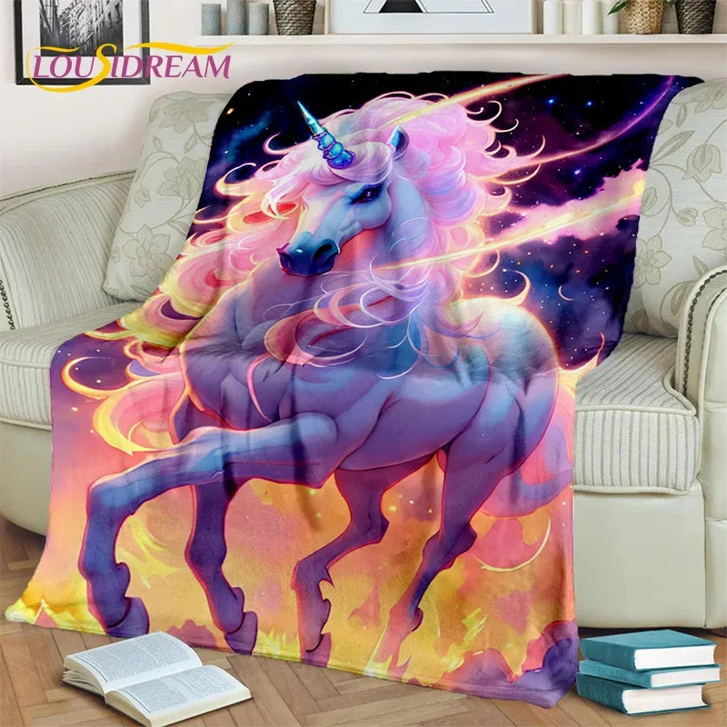 Unicorn Soft Throw Blanket