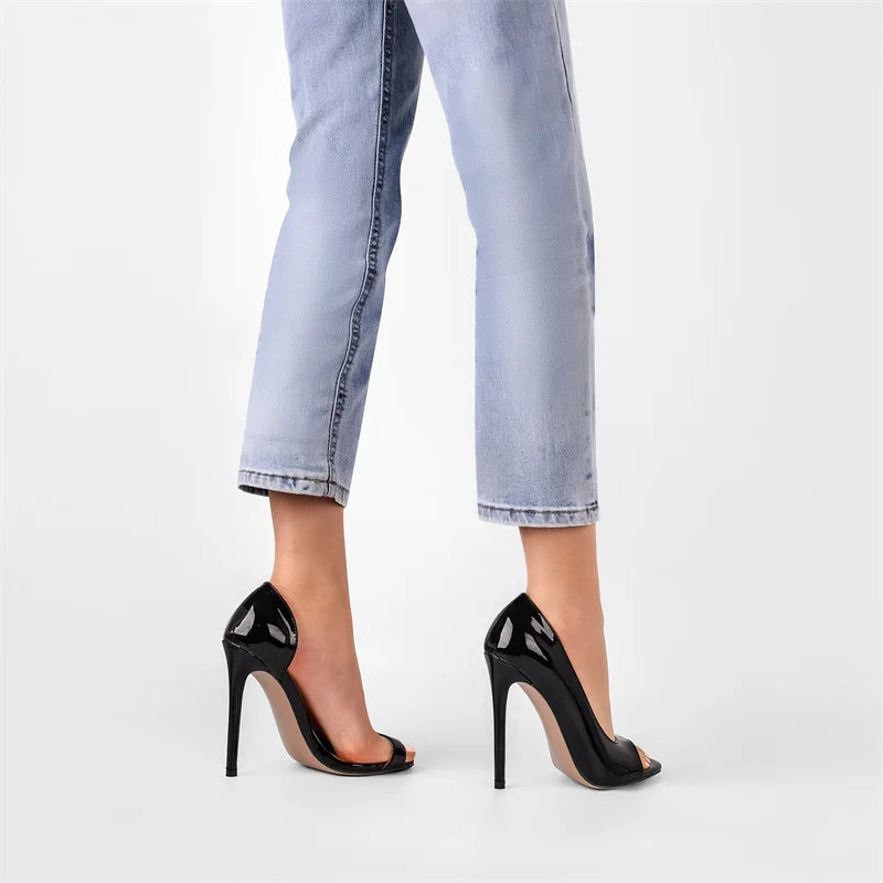 Onlymaker Women Peep Toe Pumps