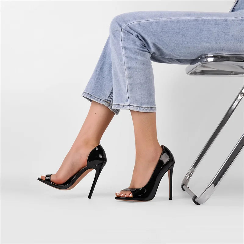 Onlymaker Women Peep Toe Pumps