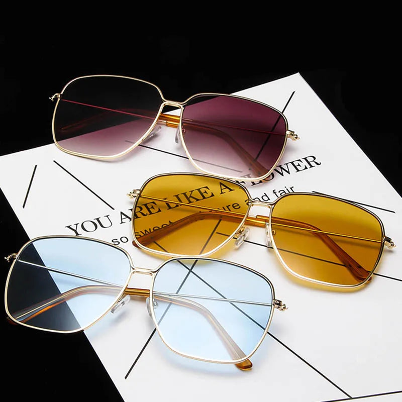 Fashion Metal Women Mirror  Sunglasses