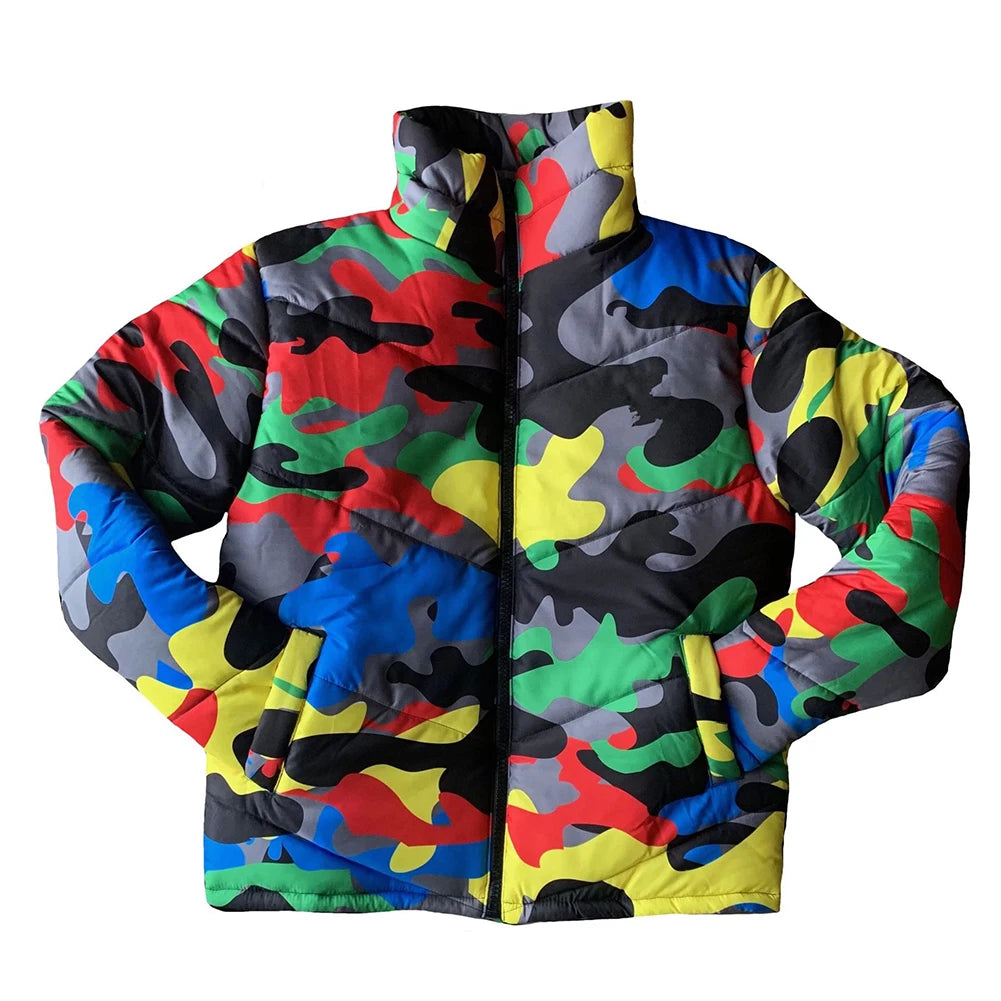 Unisex Plus Size Camouflage Print Jacket Women