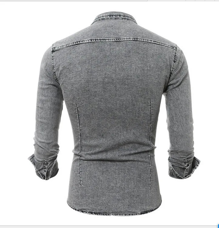 Men Denim Shirt Slim Fit