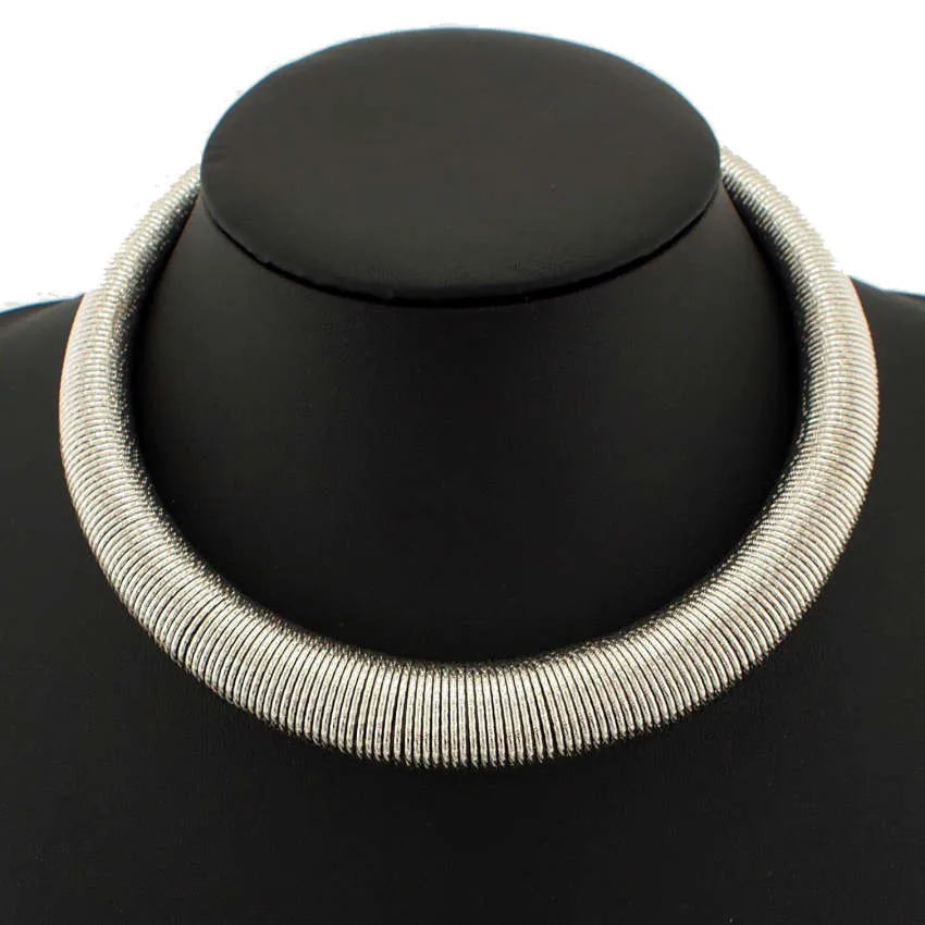 Chunky Metal Torques Collar Chokers Necklaces