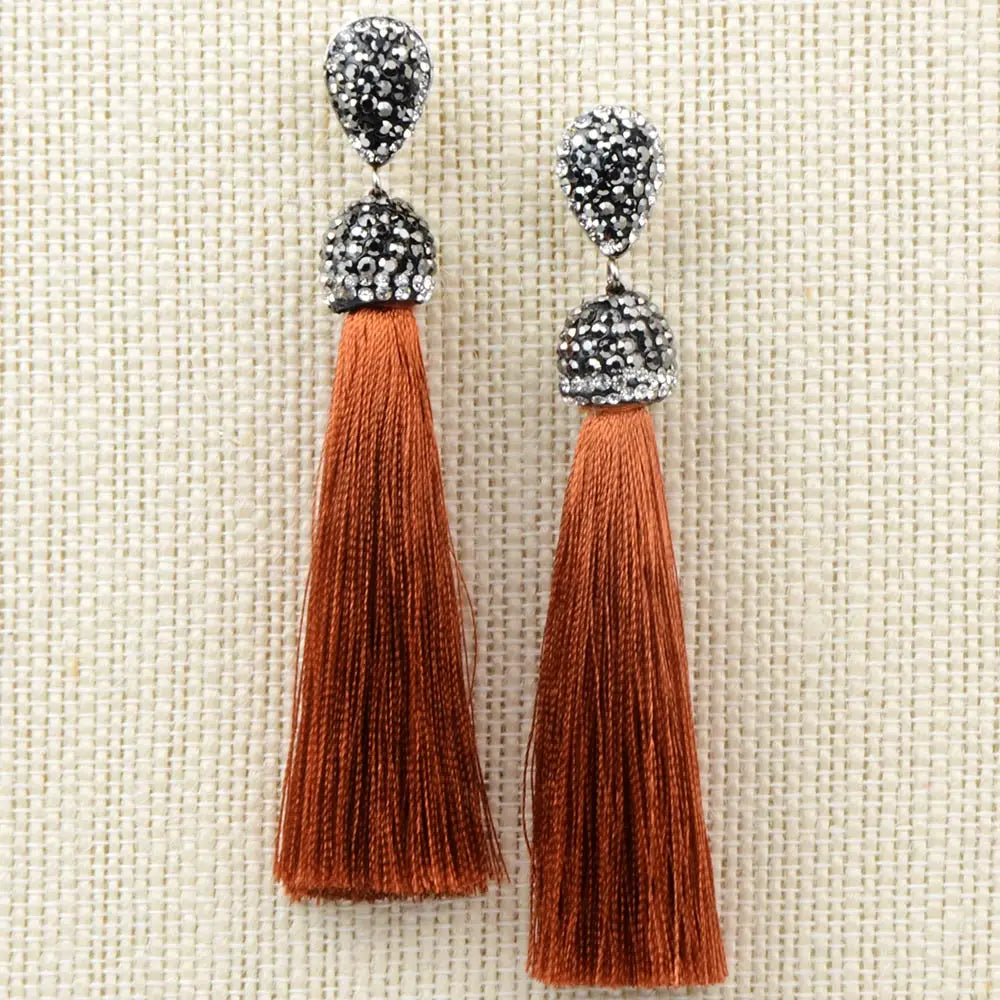 Tassel Earrings Handmade Bohemian