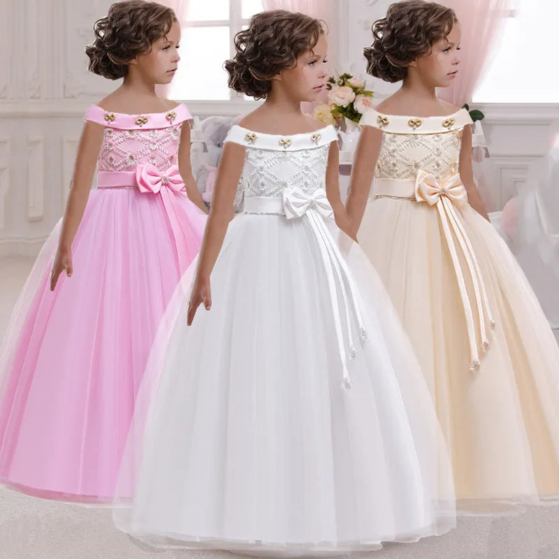 Princess Dress Girls Flower Ball Gown