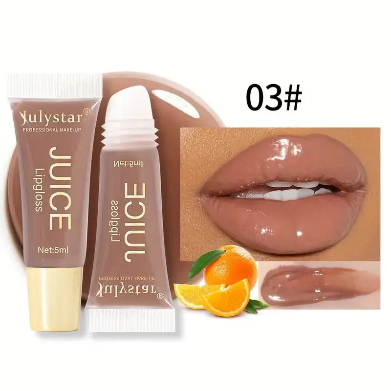 Nude Brown Plumping Lip Gloss