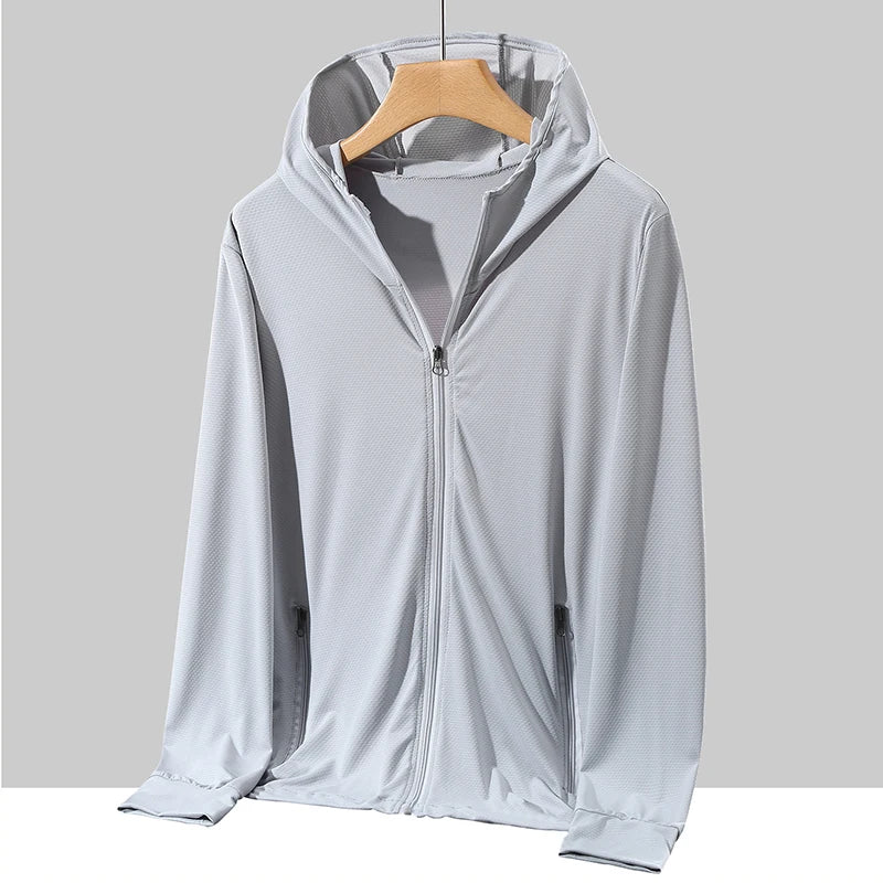 Plus Size Men Hooded Windbreaker