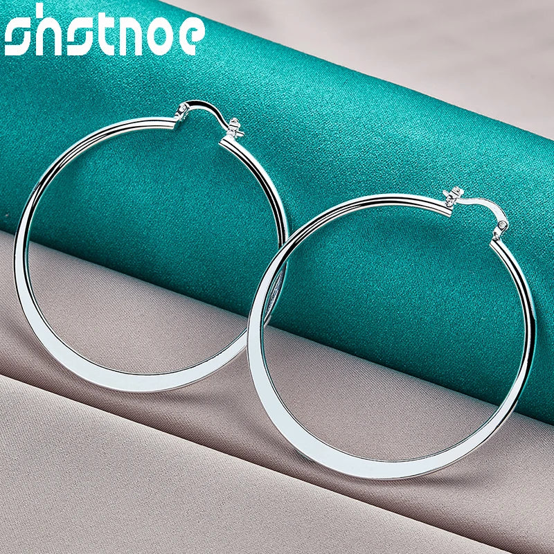 Smooth Round Hoop Earrings