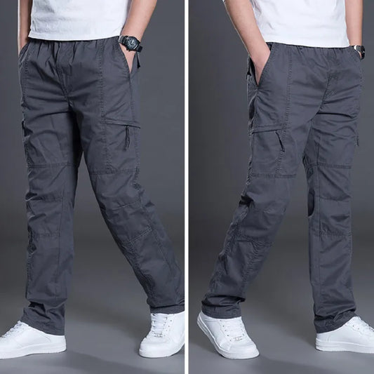 Casual Cotton Long Straight Joggers