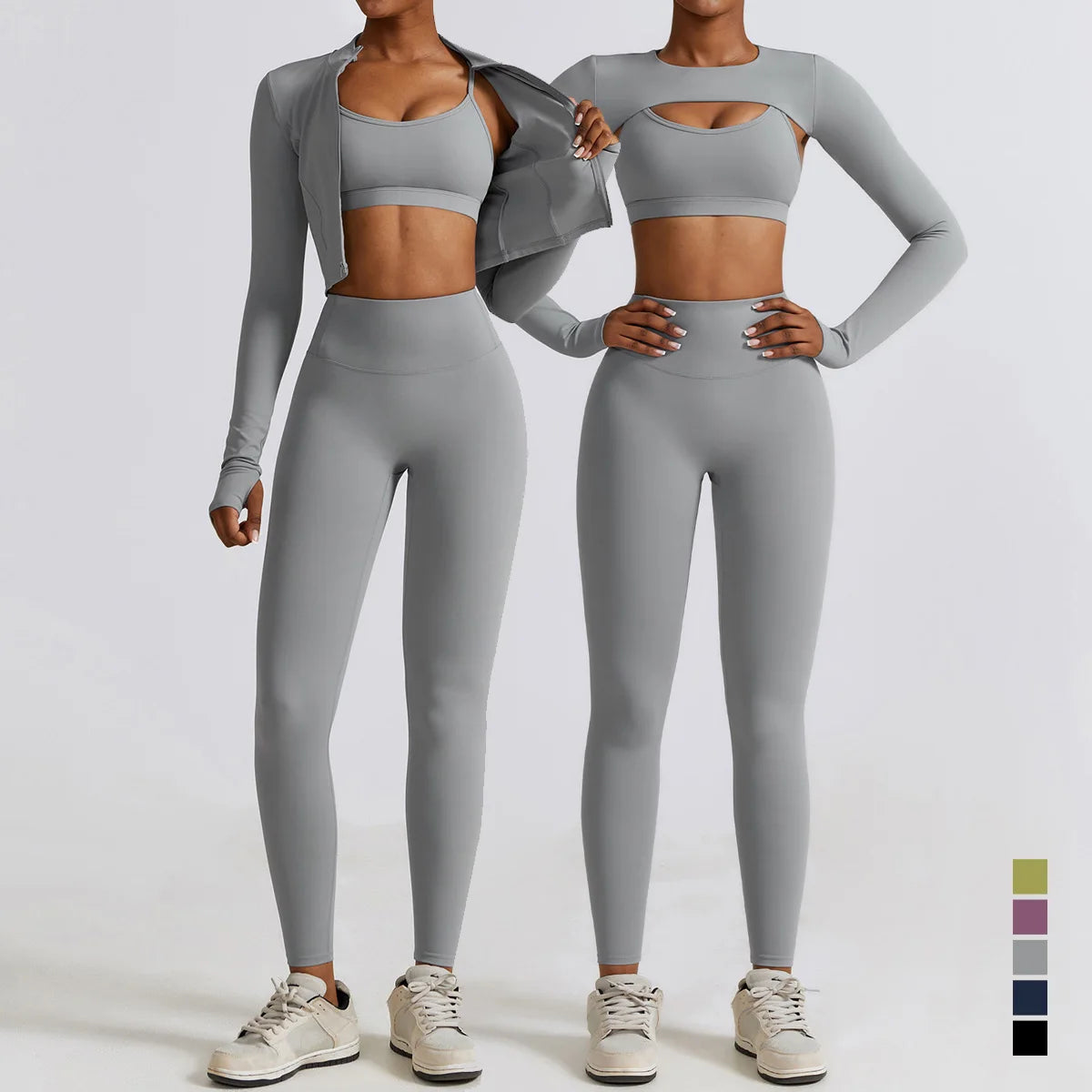 Yoga Set 2/3pcs Women Sleeveless/Long Sleeve Suits Fitness Gym Set Tracksuits Leggings High Quality