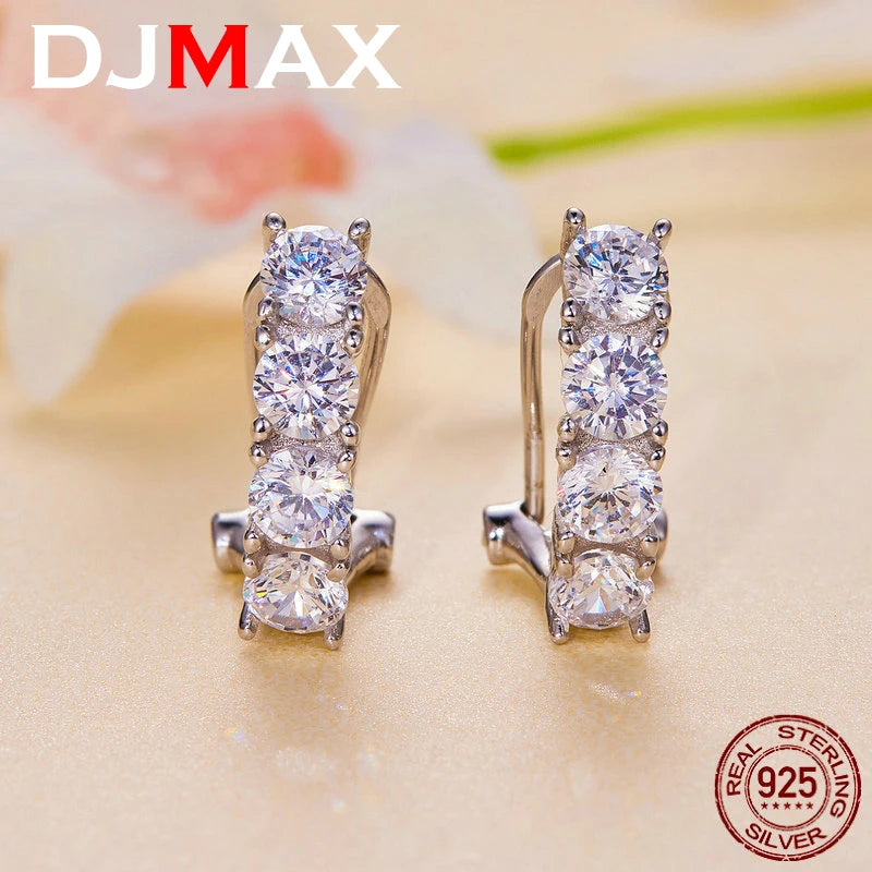 Lady's Diamond Buckle Earrings