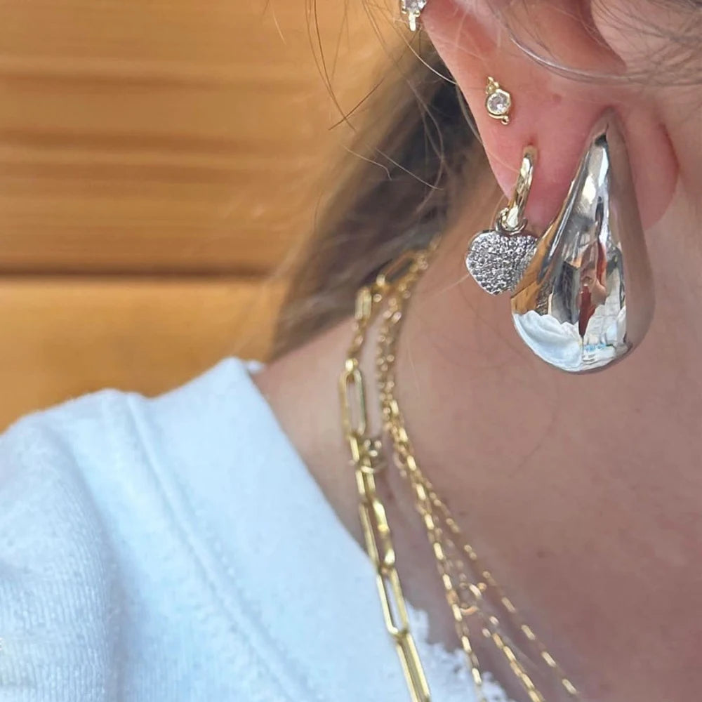 Drop Earring Oversized Chunky