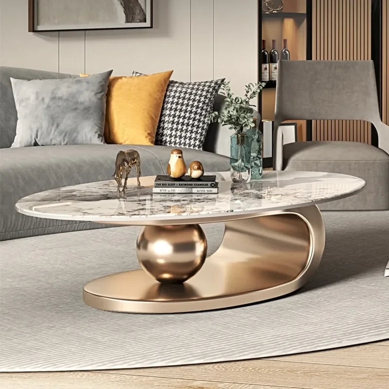 Modern Design Oval Coffee Table