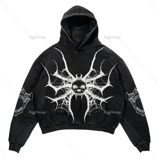 Oversized Letter Print Streetwear Hoodie