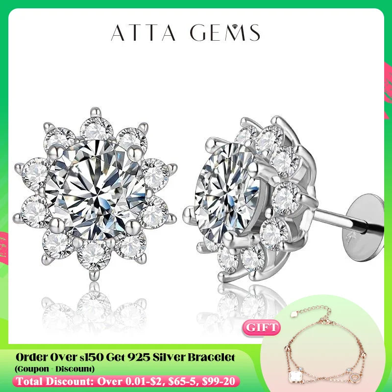 Snowflake Stud Earrings