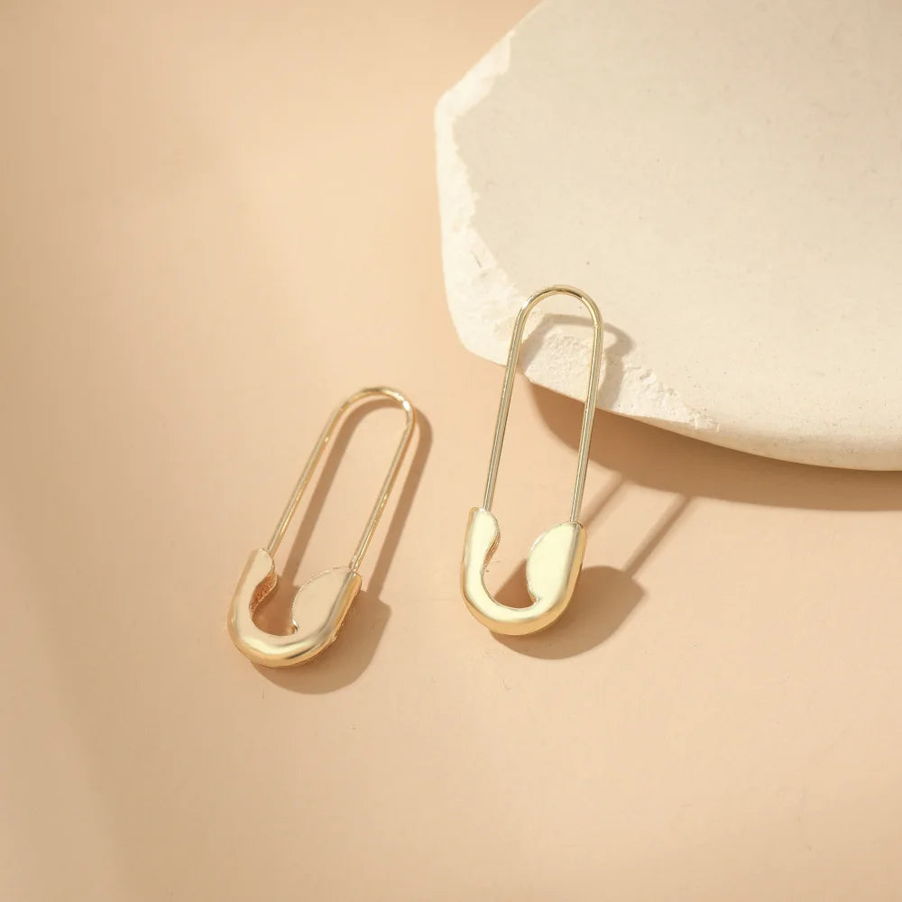 Simple Mini Safe Pin Earrings