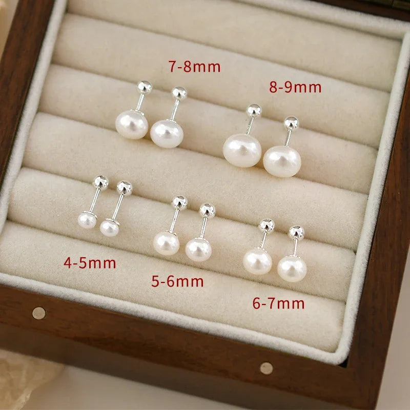 Natural Freshwater Pearl Earrings