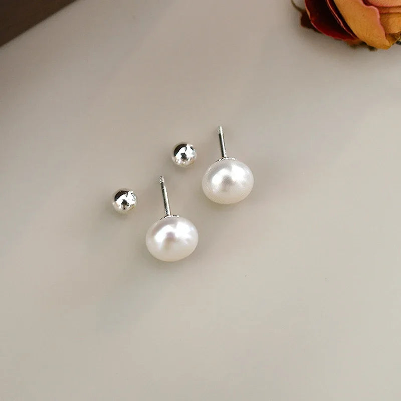 Natural Freshwater Pearl Earrings