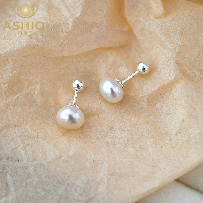 Natural Freshwater Pearl Earrings