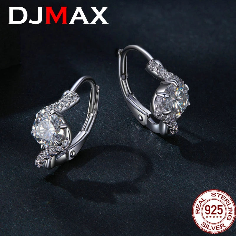 Lady's Diamond Buckle Earrings