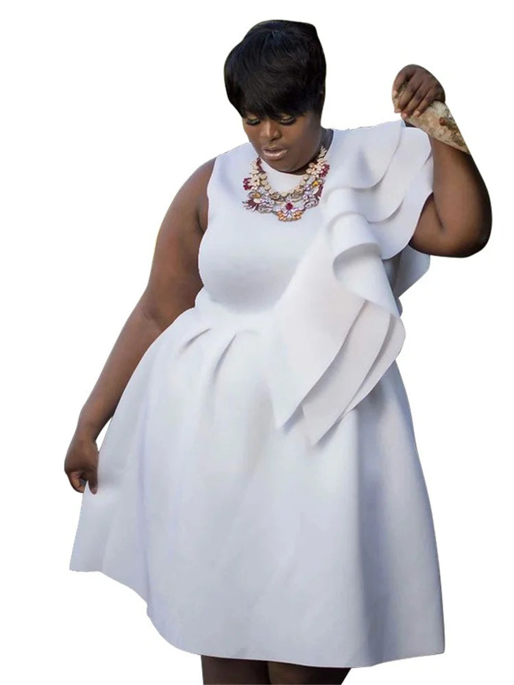 White Plus Size Dresses