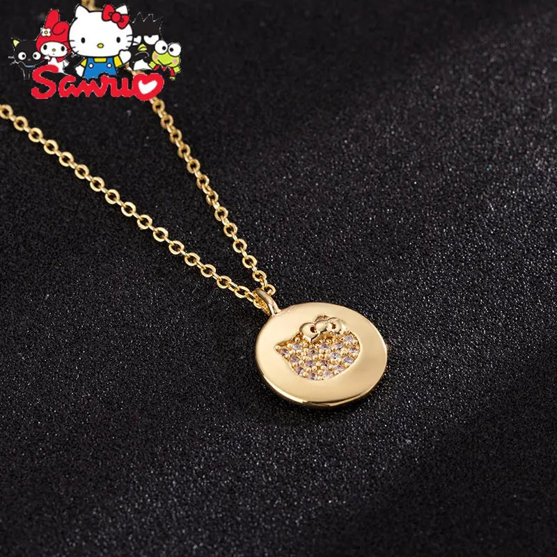 Hello Kitty Diamond Pendant Necklace