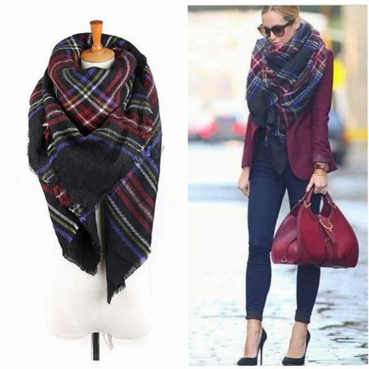 140cm Unisex Women Men Warm Large Oversized Scarf Wrap Shawl