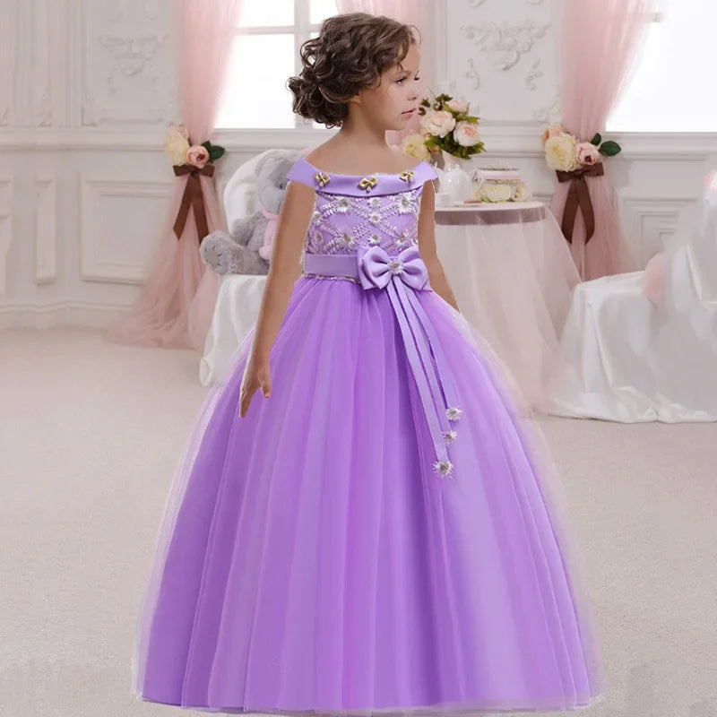 Princess Dress Girls Flower Ball Gown