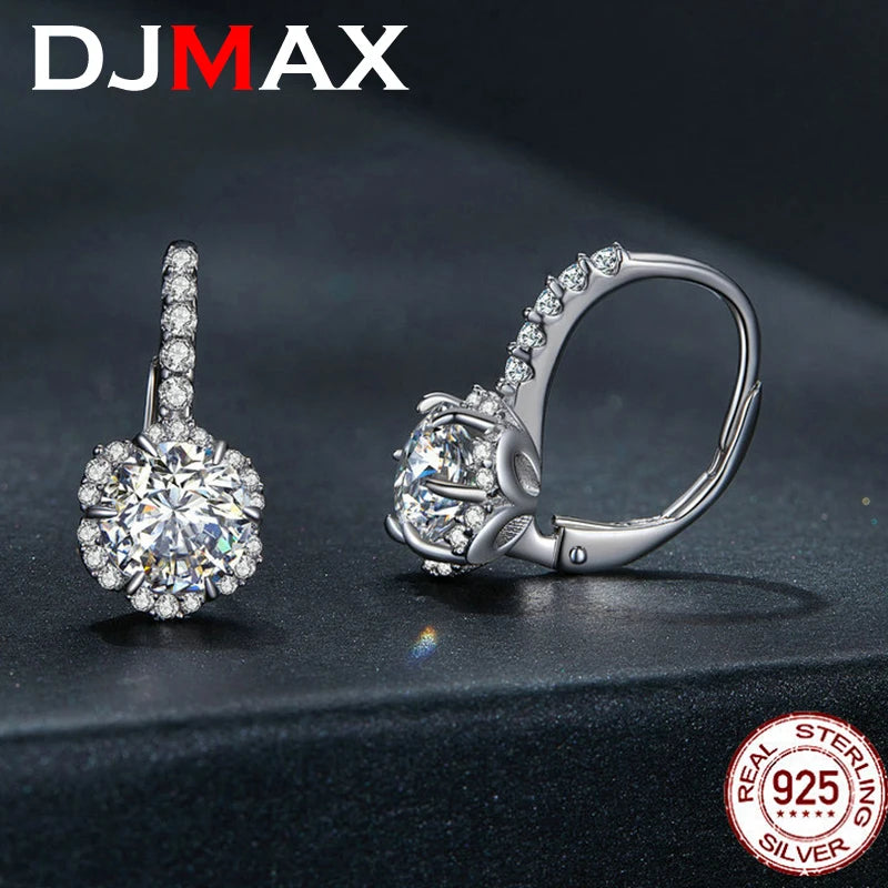 Lady's Diamond Buckle Earrings