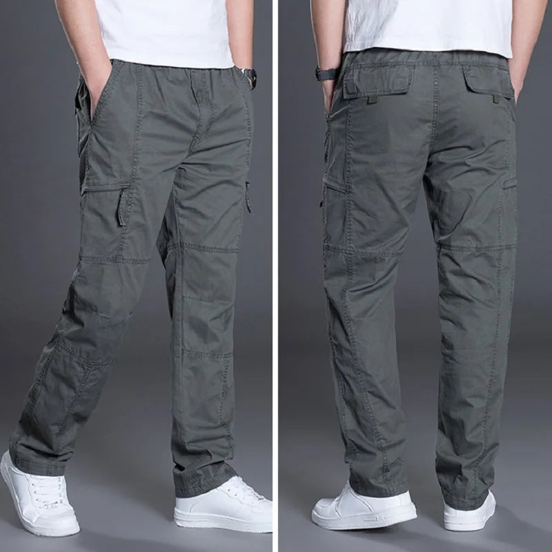 Casual Cotton Long Straight Joggers