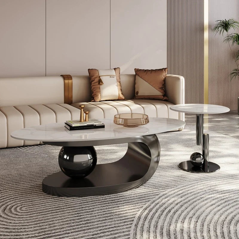 Modern Design Oval Coffee Table