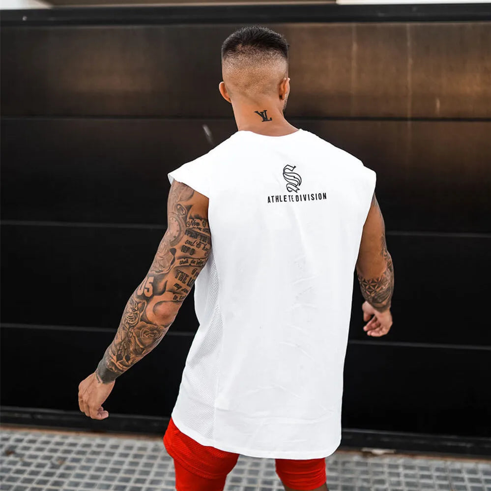 Man Fitness loose men tank top quick drying sleeveless t-shirt