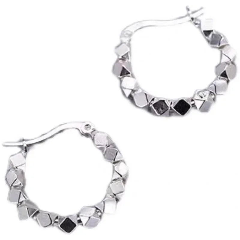 925 Sterling Silver hoop Earrings