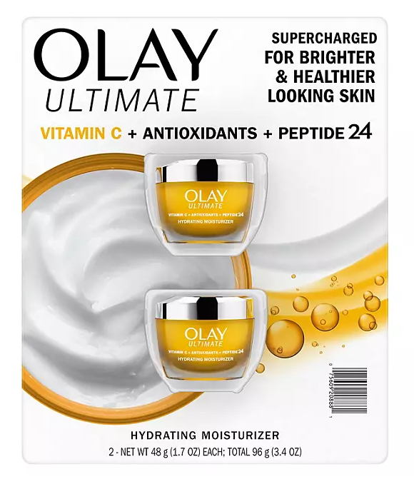 Olay Ultimate Vitamin C + Antioxidants + Peptide 24 Hydrating Moisturizer (1.7 oz., 2 pk.)