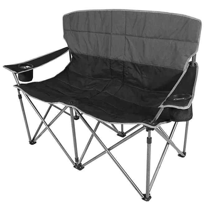 Camping Love Seat Chair, 600 lb. capacity