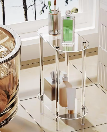 Transparent  Acrylic Storage Cabinet Table