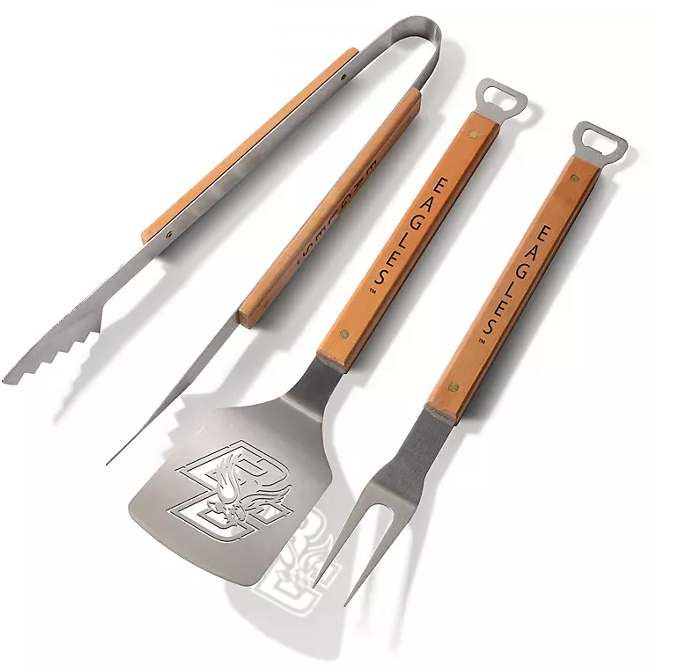 Logo Brands 3-Piece Classic Stainless Steel Grill Set