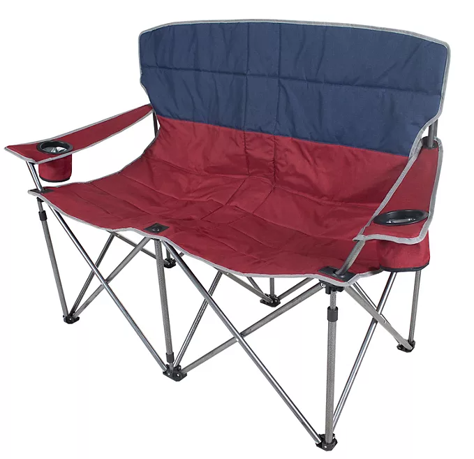 Camping Love Seat Chair, 600 lb. capacity