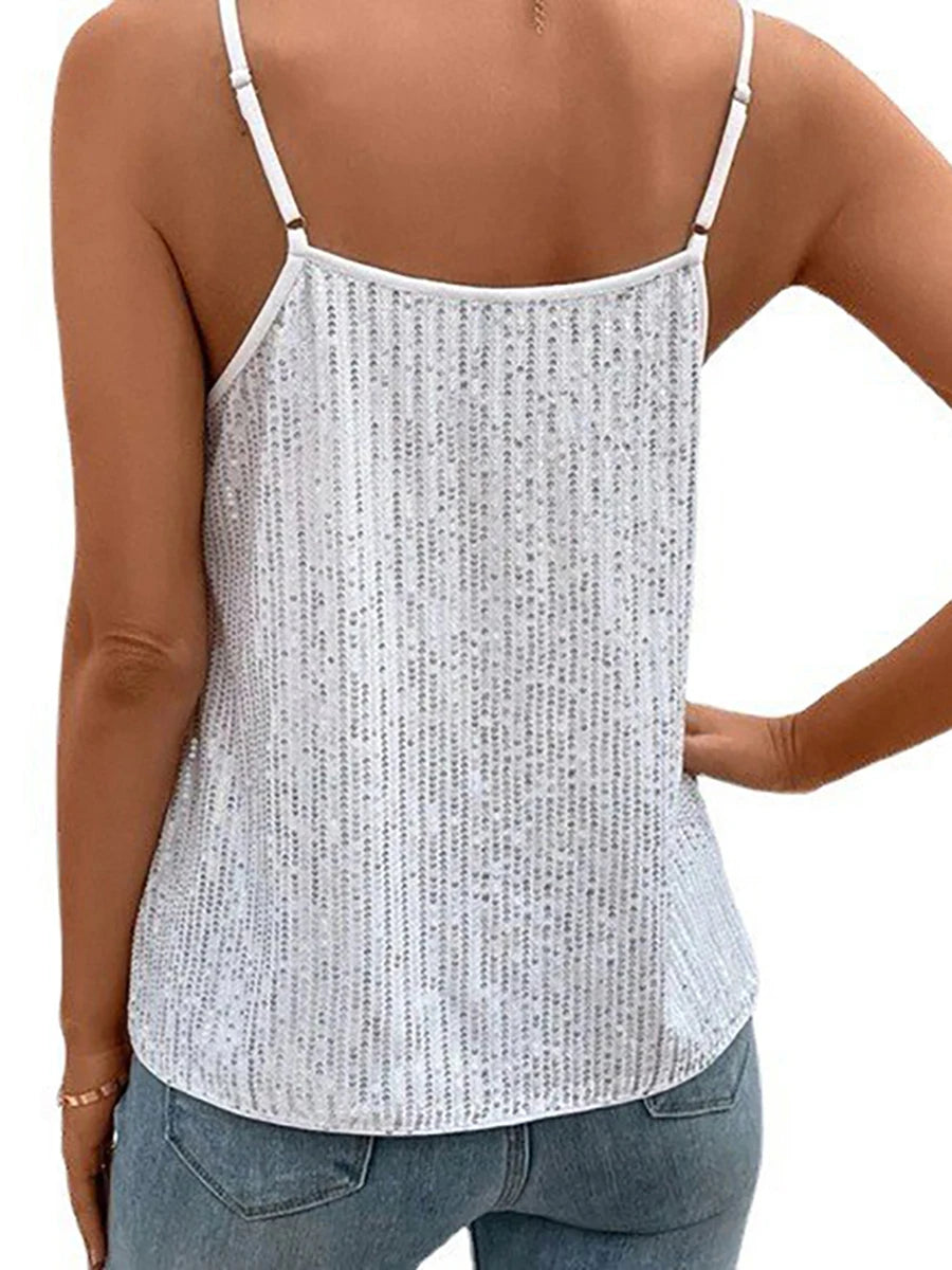 Stylish Sparkle Women s Sequin Halter