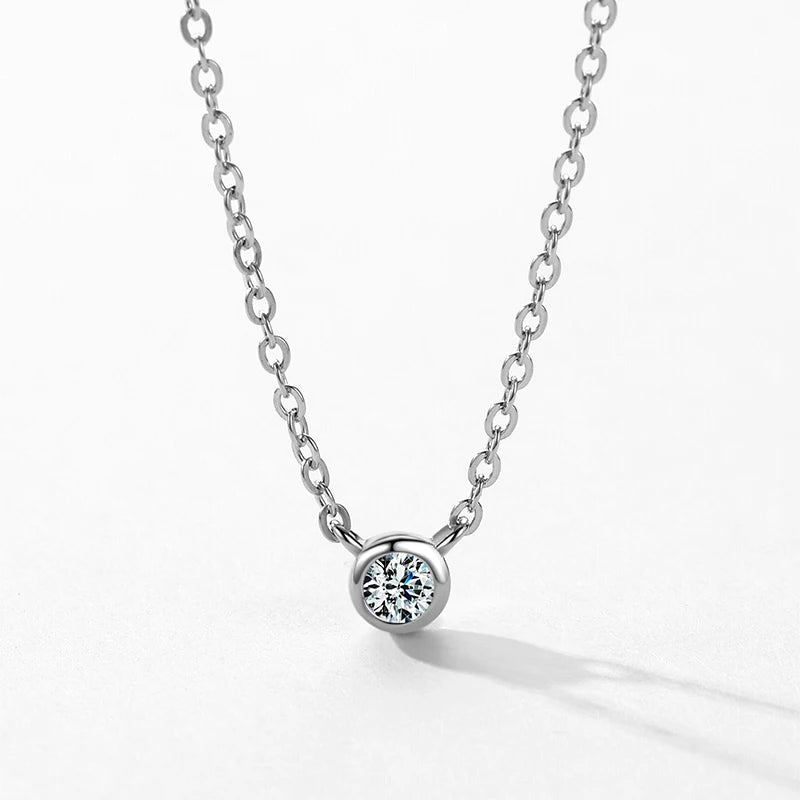 Sterling Silver Simple 4mmChain Pendant Necklace