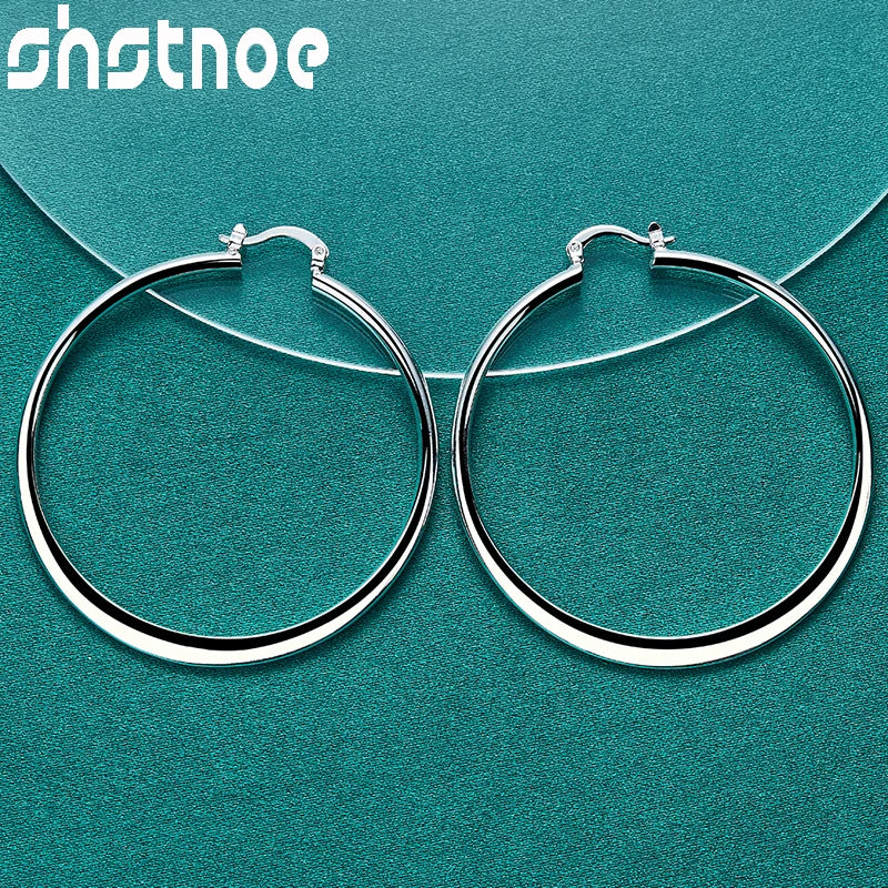 Smooth Round Hoop Earrings