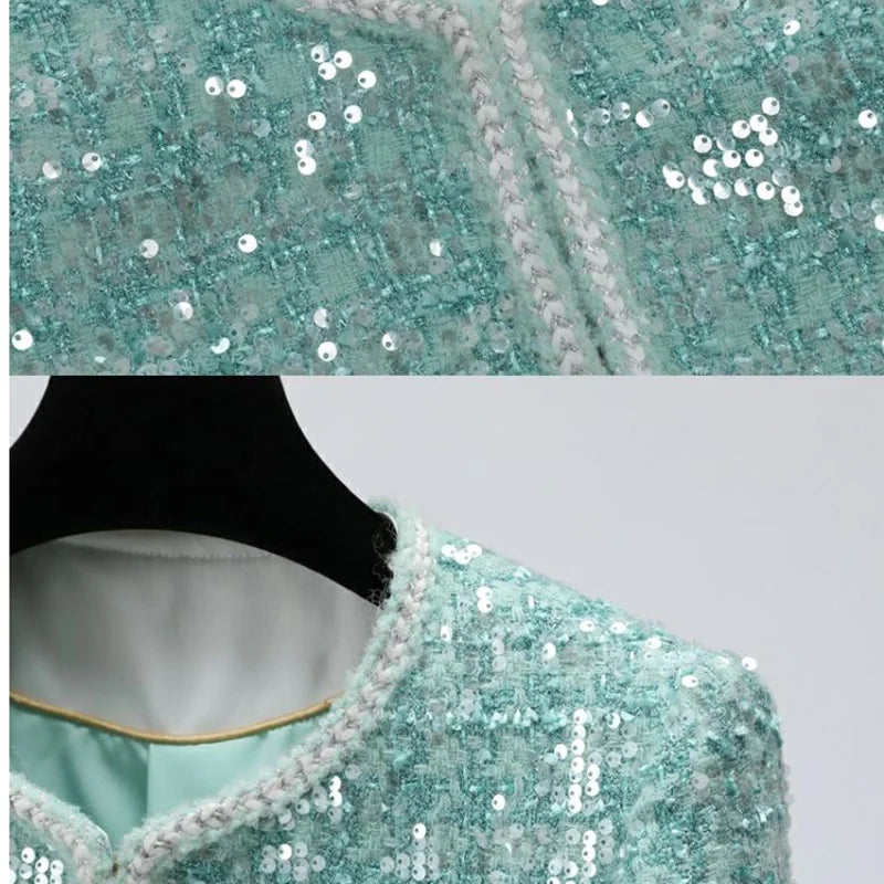 Fashionable High-Quality Sequin Short Jacket